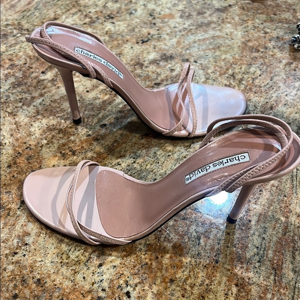 Charles David Pink Stiletto Heels - Picture 3 of 4